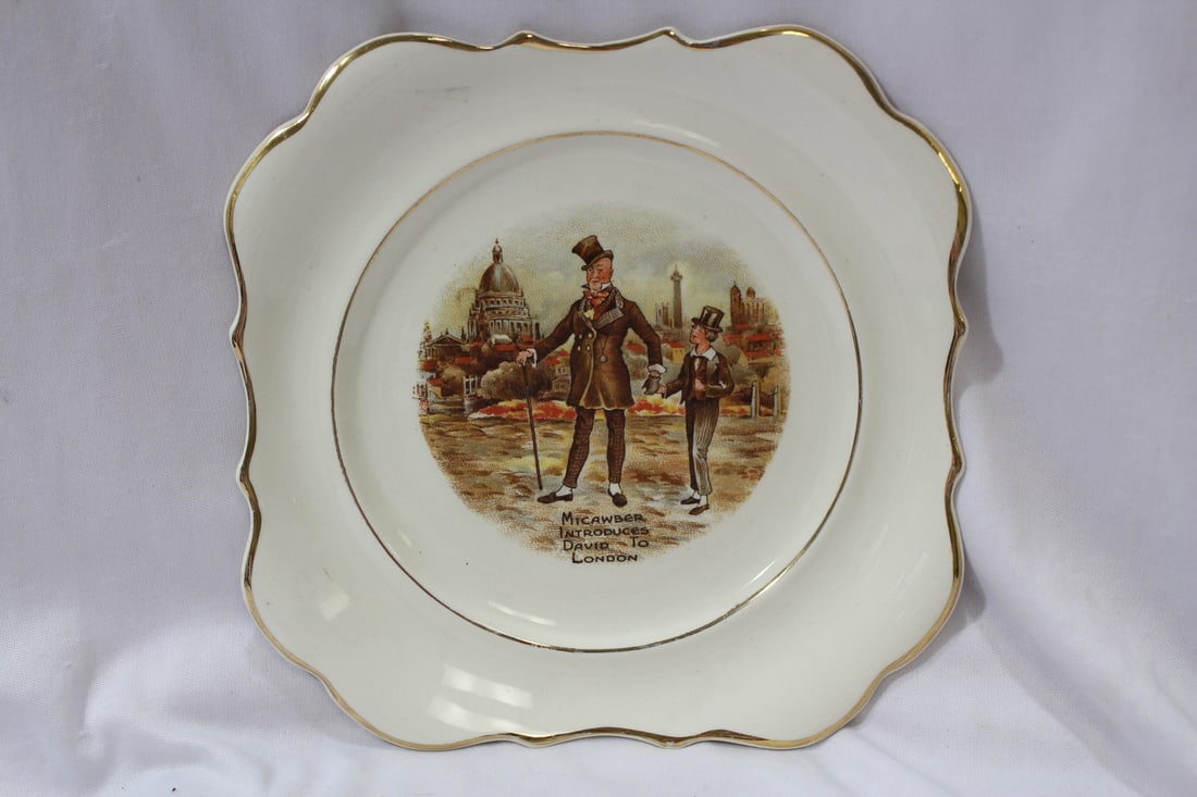 An English Plate: 8" square