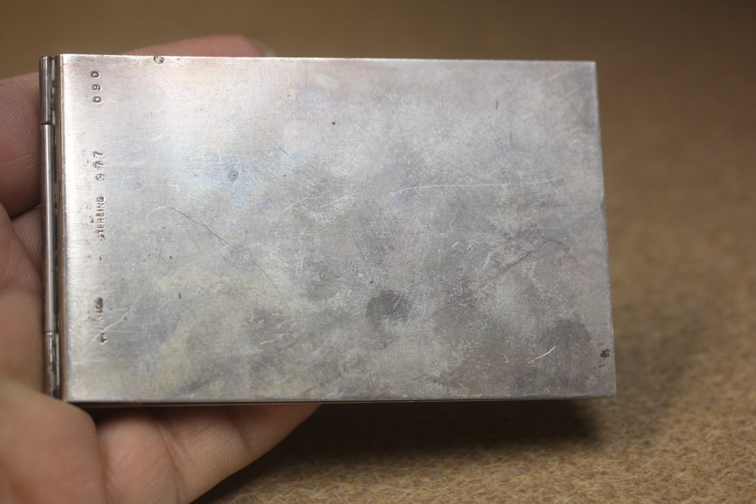 Sterling Notebook? Or Paper Holder: Marked "Tiffany and Company" - 3 7/8" long when folded