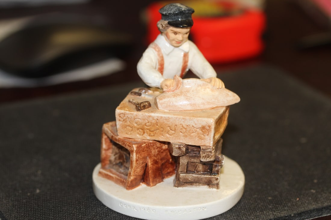 A Sebastian Figurine: Rare - limited edition - by Baston - 4" tall