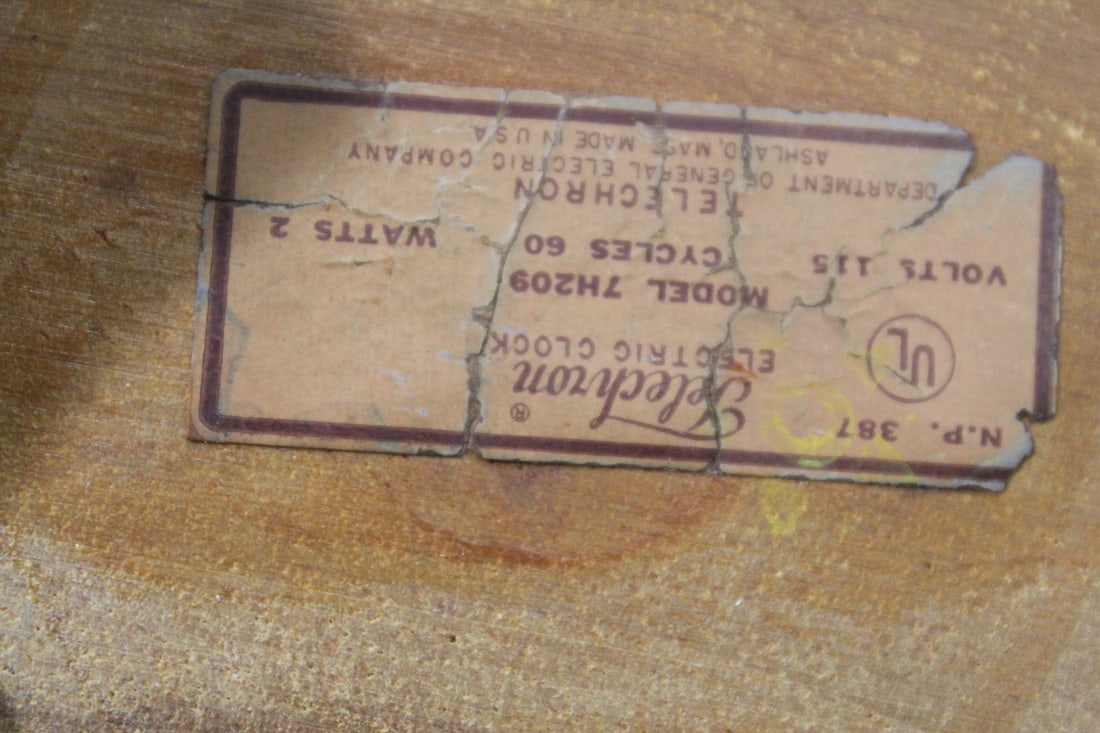 A Telechron Electric Clock - 5