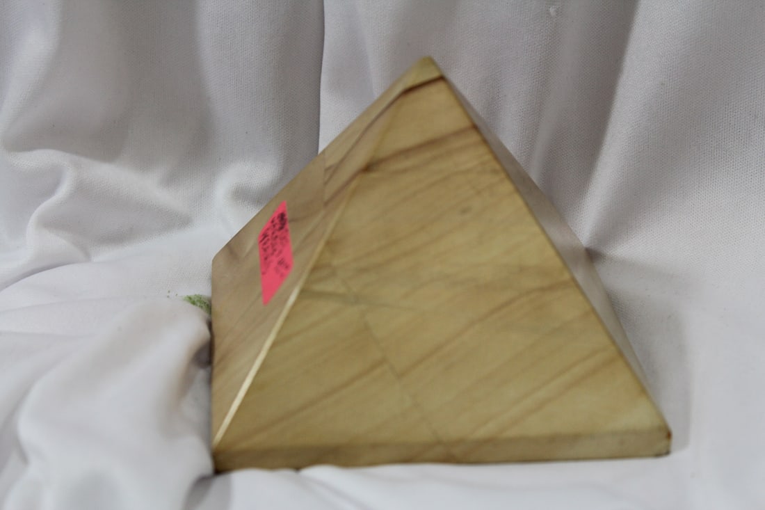 A Marble Pyramid: 4" tall