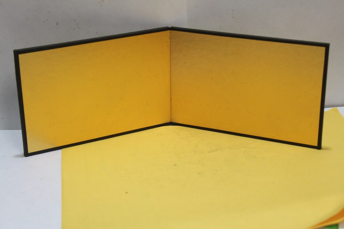 A Japanese Gold Screen: 11 7/8" x 4" when opened