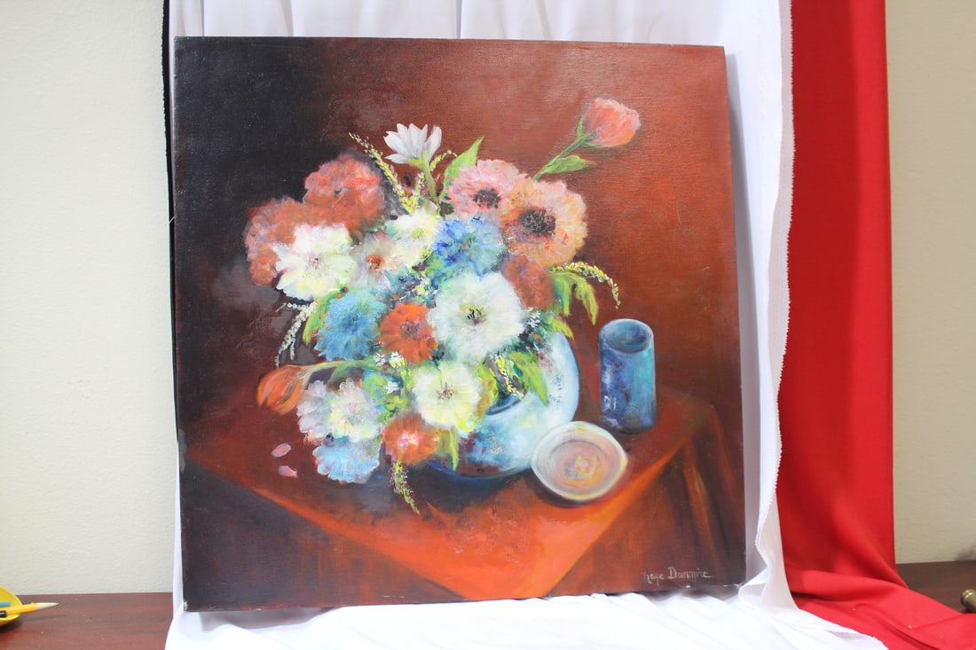 An Unframed Oil on Canvas by Kaye Dunmire: 20" x 20"