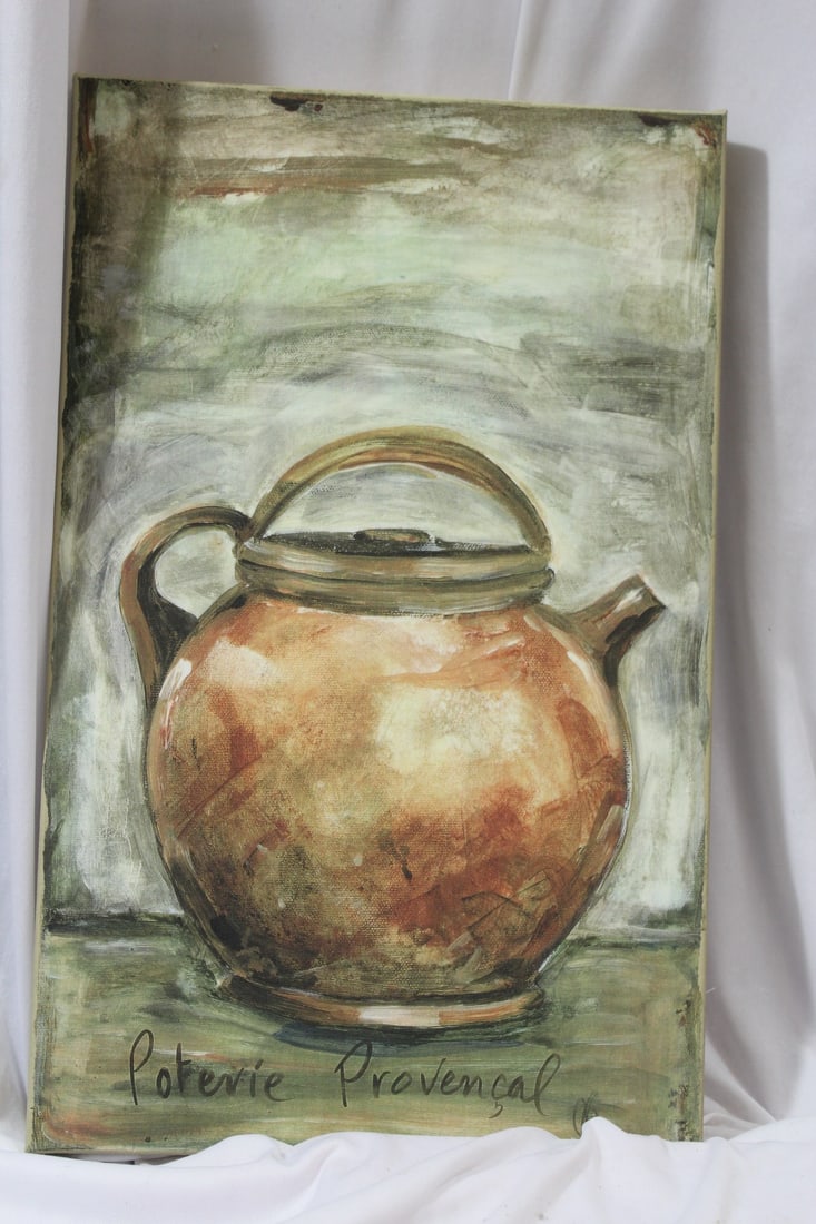 A Decorative Print or Painting on Canvas: 16" x 10"