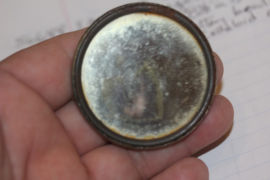 Vintage Risque Celluloid Mirror - 2