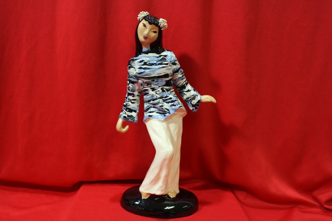 A California Pottery Figurine: 11 5/8" tall