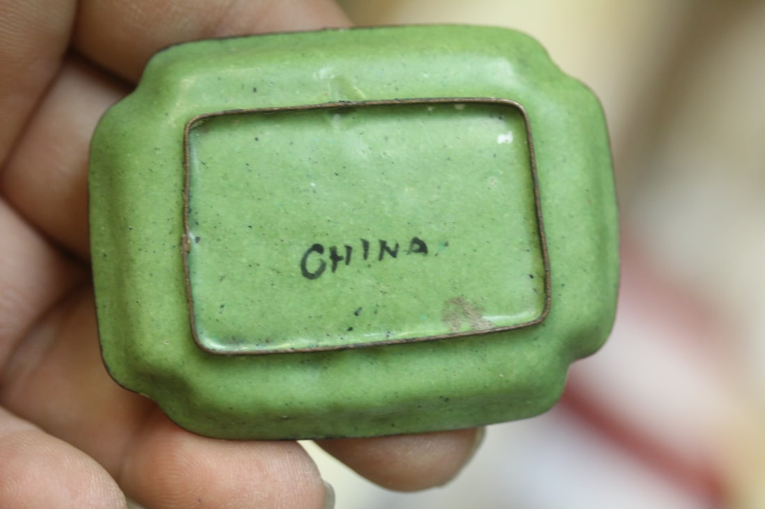 Antique Chinese Small Rectangular Dish - 2