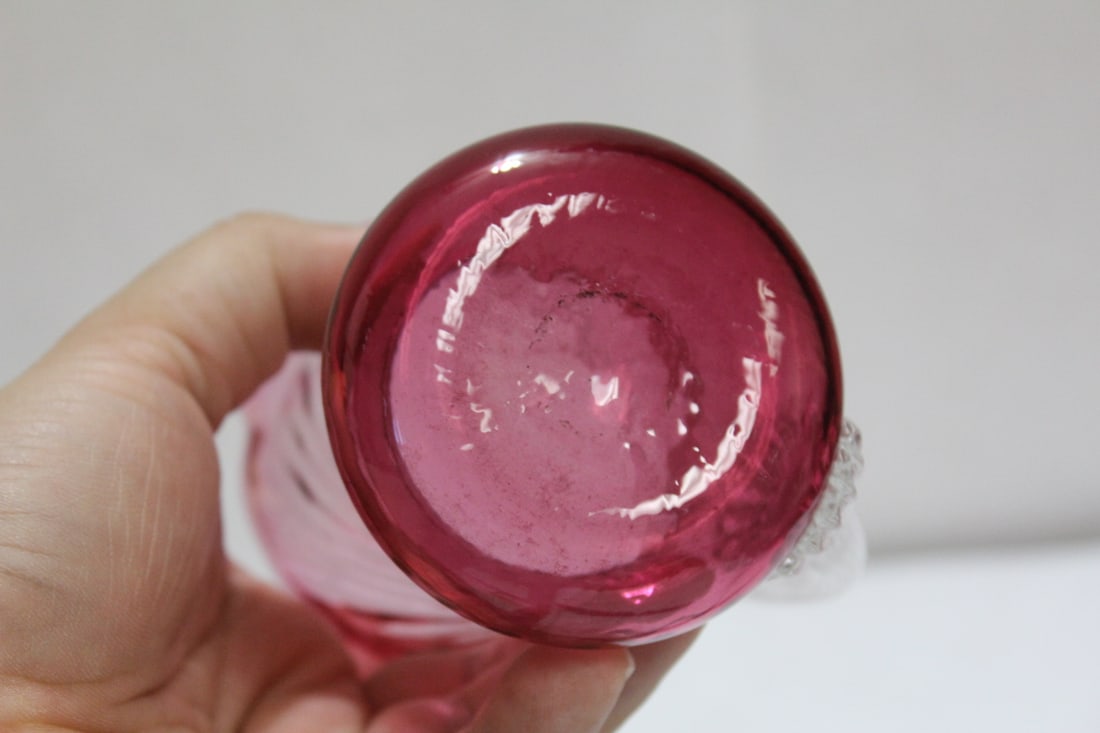 A Small Cranberry Pitcher - 6