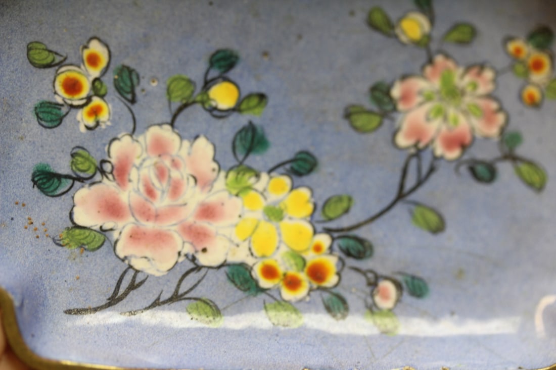 Antique Chinese Small Rectangular Dish - 2