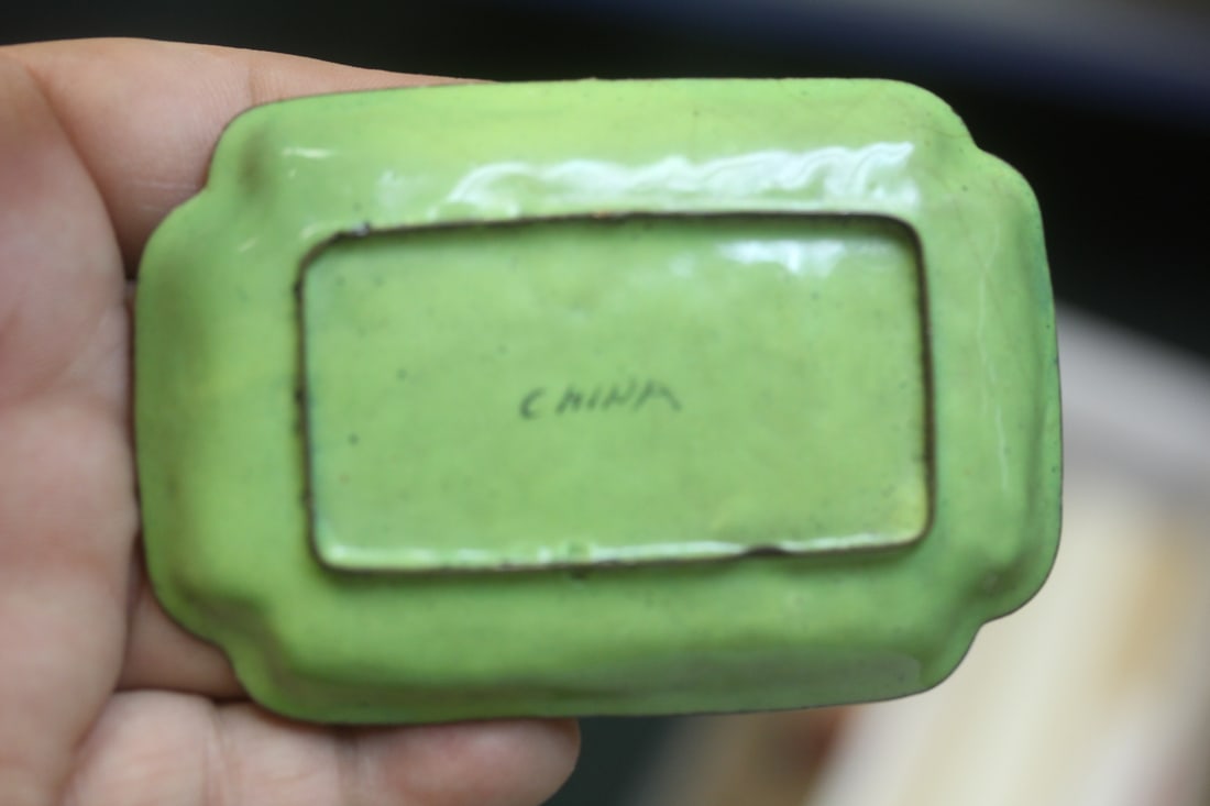 Antique Chinese Small Rectangular Dish - 3