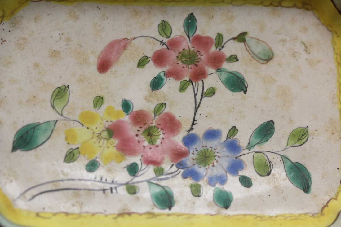 Antique Chinese Small Rectangular Dish - 2