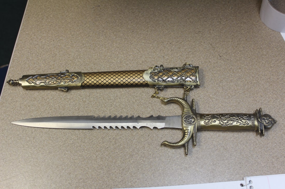 Fantasy Sword: overall= 18 3/8" long