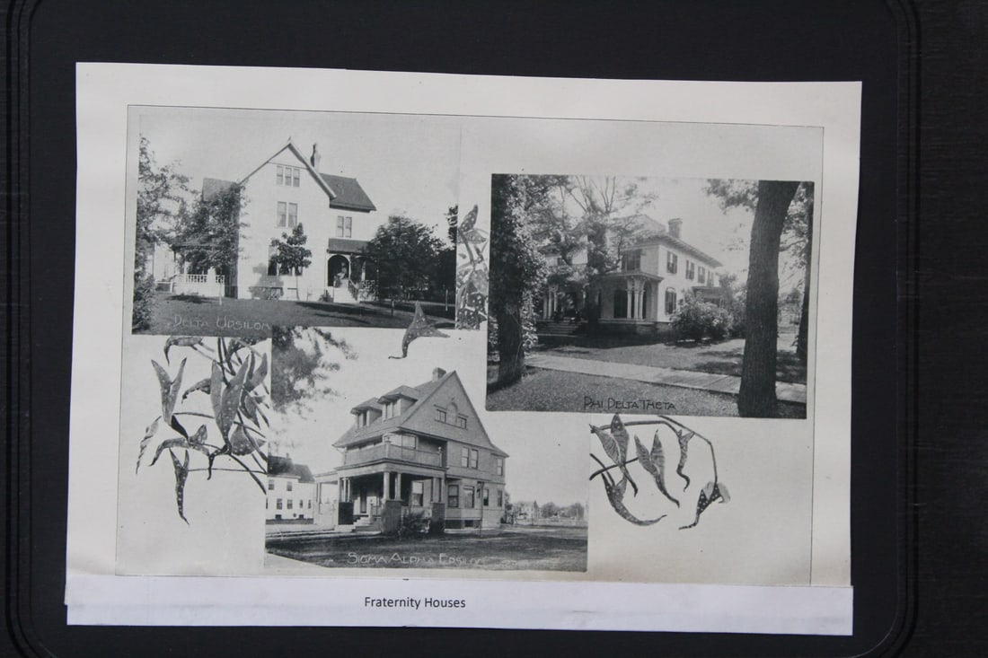 Print: Fraternity Houses: 8 1/2" x 6"
