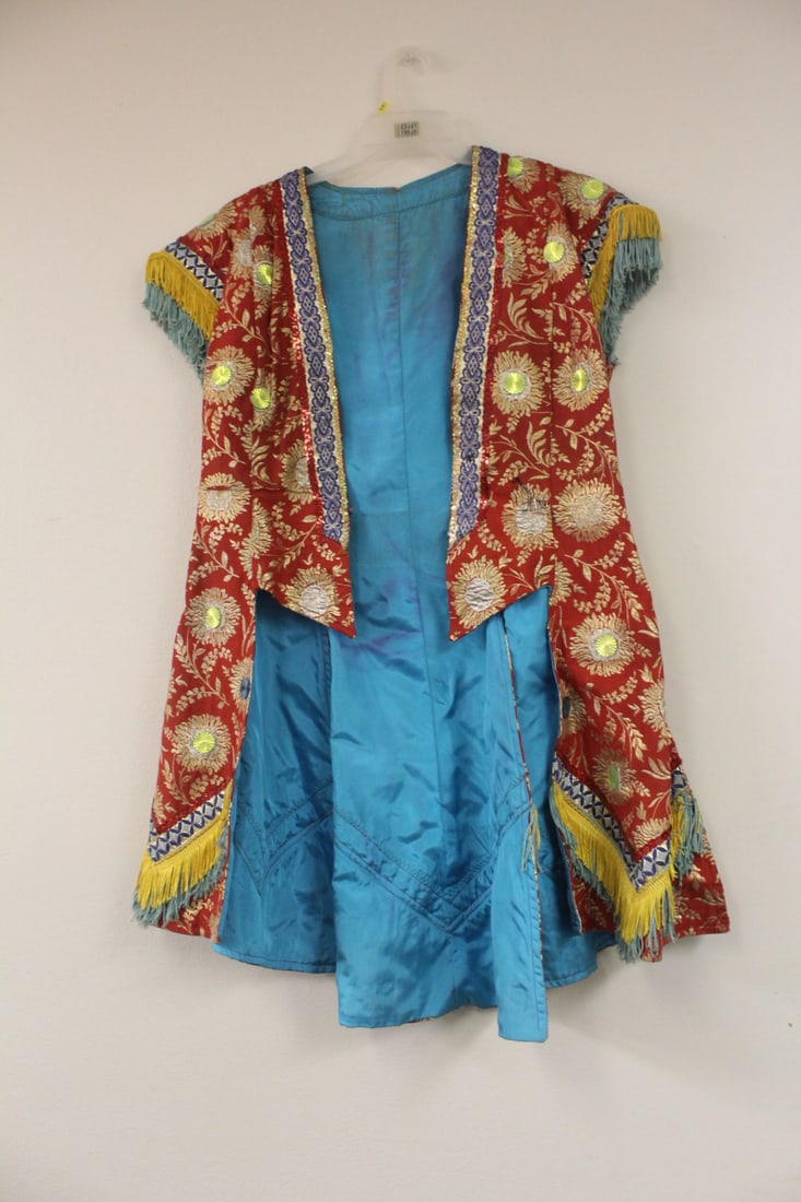 An Antique/Vintage Outfit: Oriental? Circus, Cinamea or play outfit - 38" long - waist measures 15"