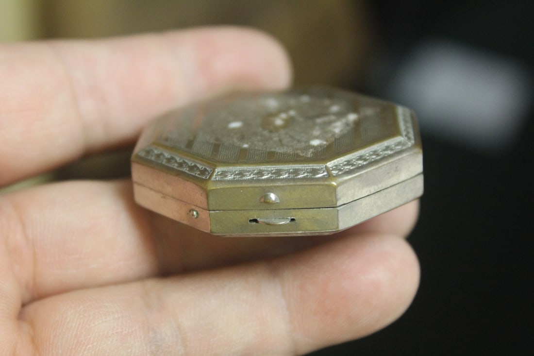 Small Antique Compact - 2