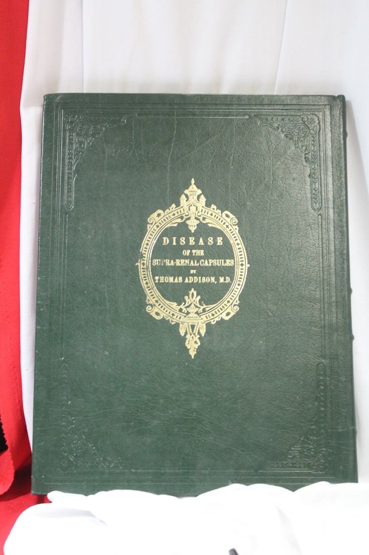 Book on the Disease of the Supra-Renal Capsules: leather bound book