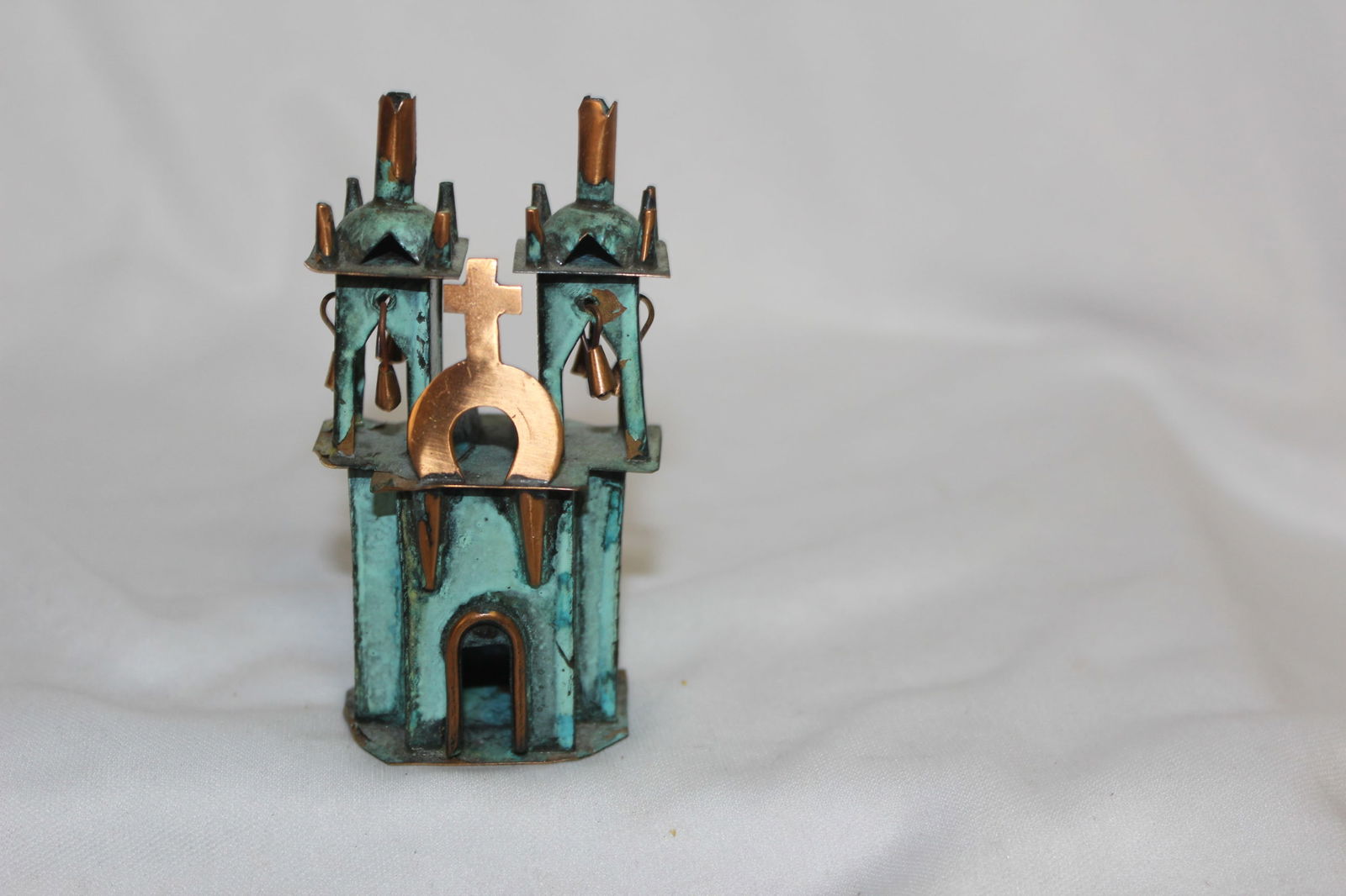 A Metal Church: 3 1/2" tall