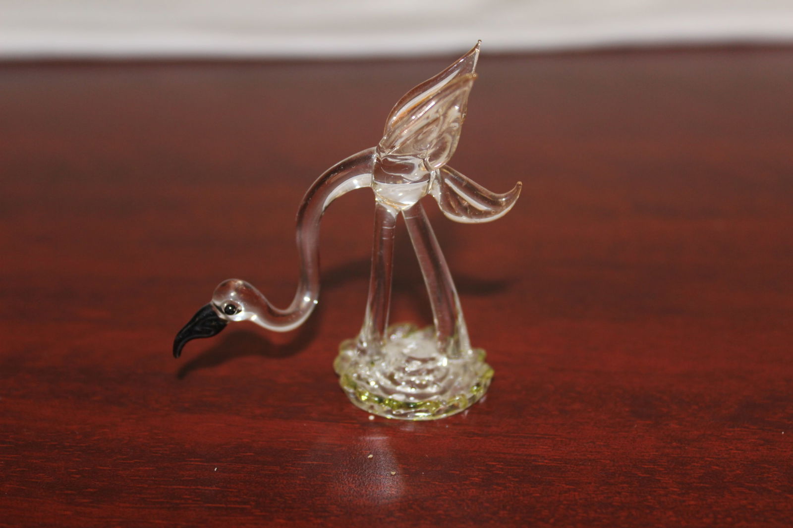 A Glass Bird: 2 1/2" tall