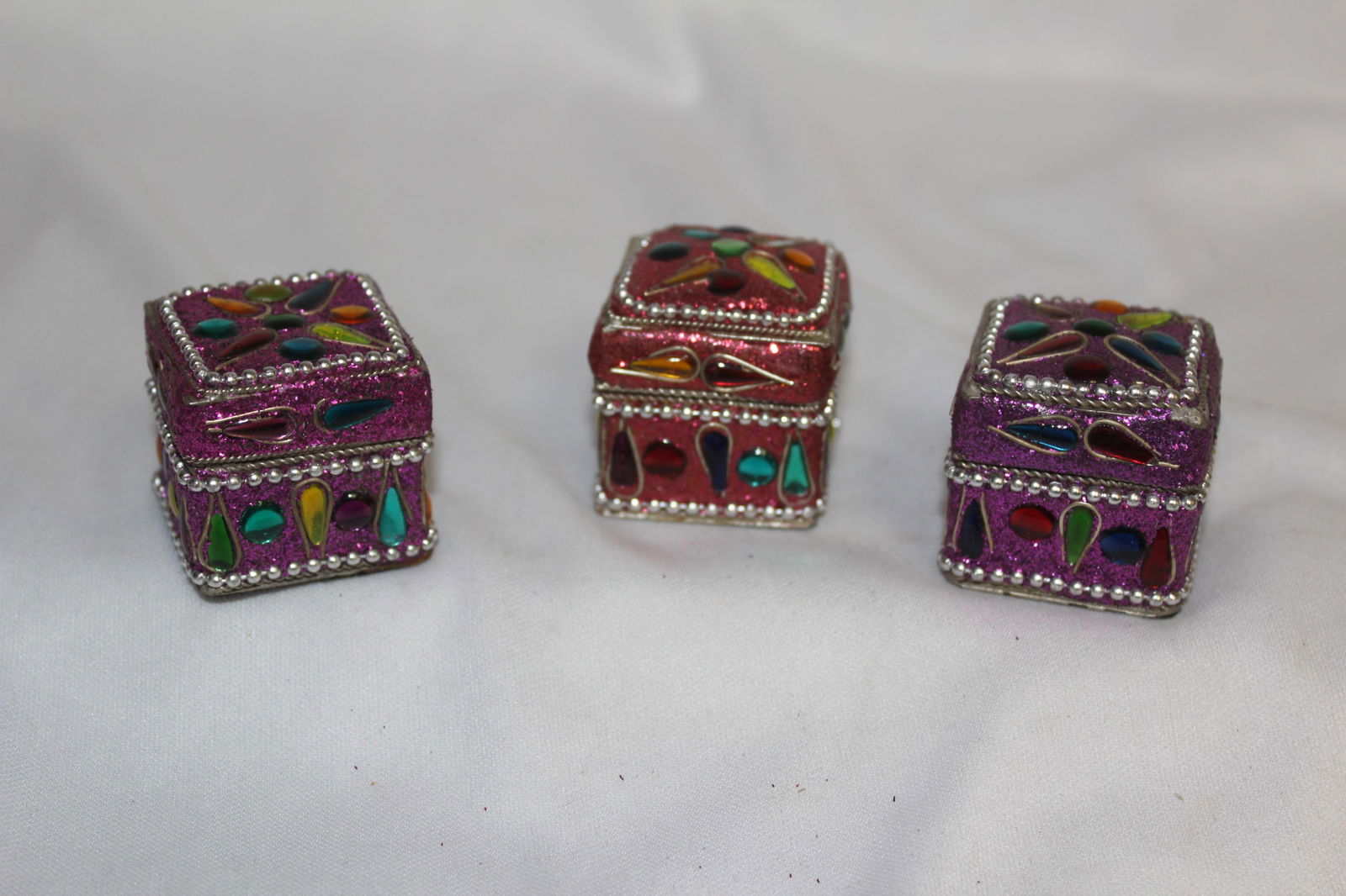 3 Box Form Candle Sticks: as shown