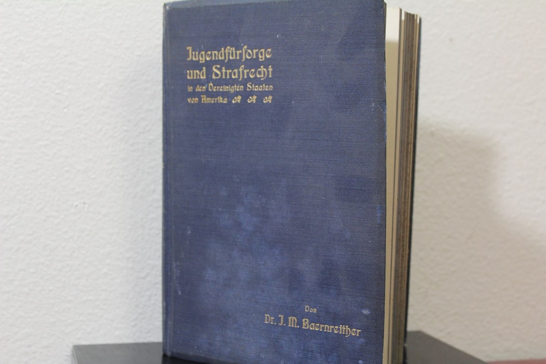 A 1905 German Book on Criminal Law: hardcover - as shown
