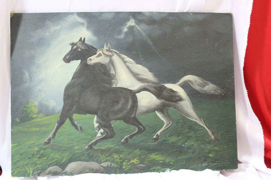 An Oil on Board by John Werwie (1 of 6)