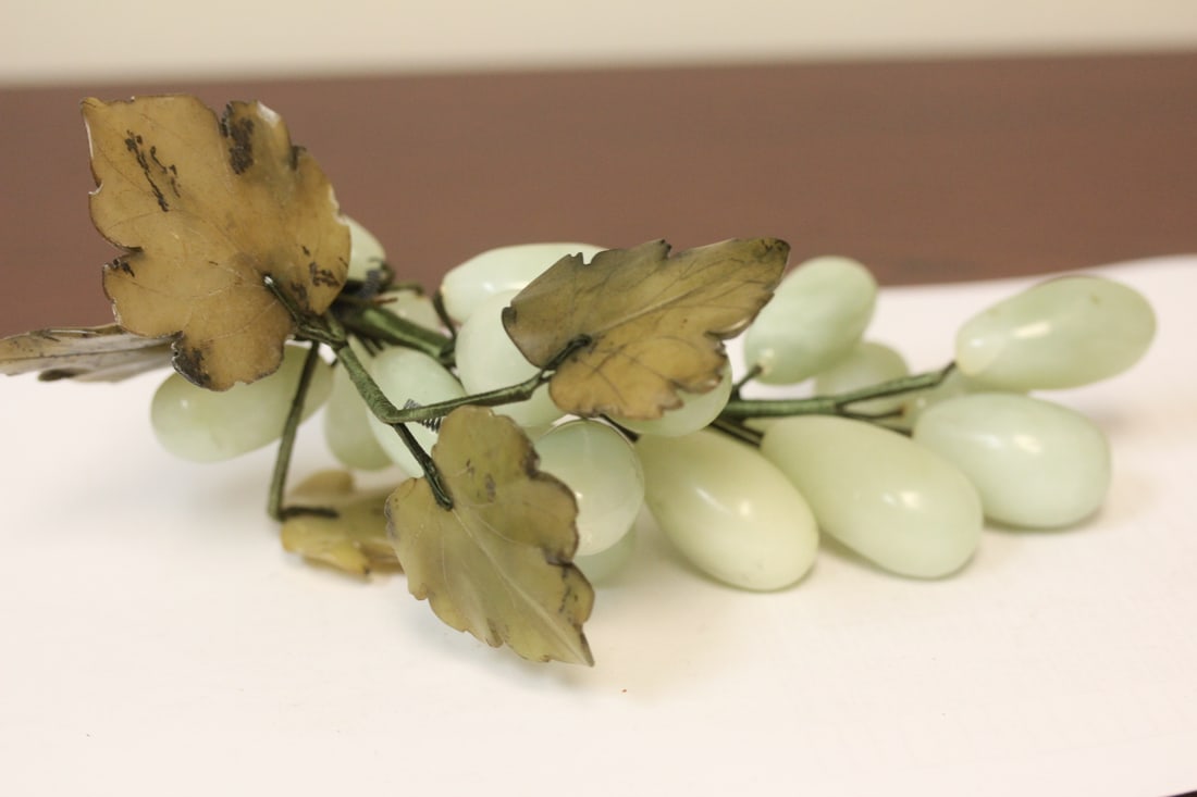 A Jade Grape: 8" across, including the handle