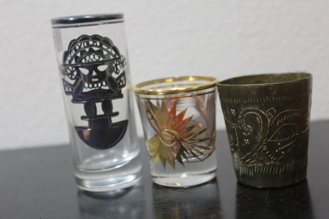 Lot of 3 Shot Glasses (1 of 7)