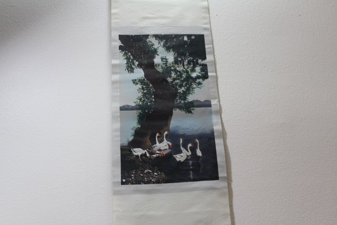 A Signed, Hand Painted Scroll - 6