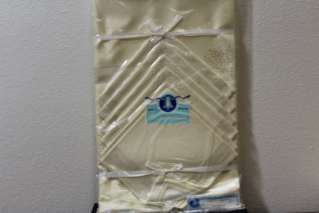 A Box of Vintage Linens: unopened