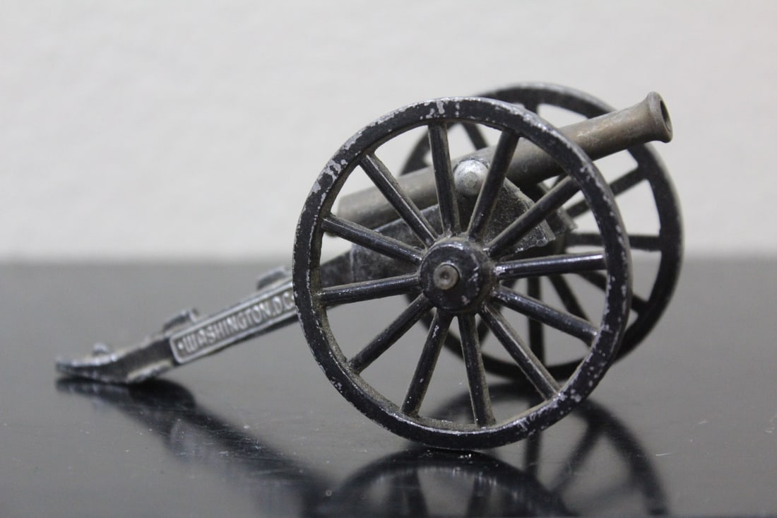 A Vintage Metal Cannon: 4 1/4" long
