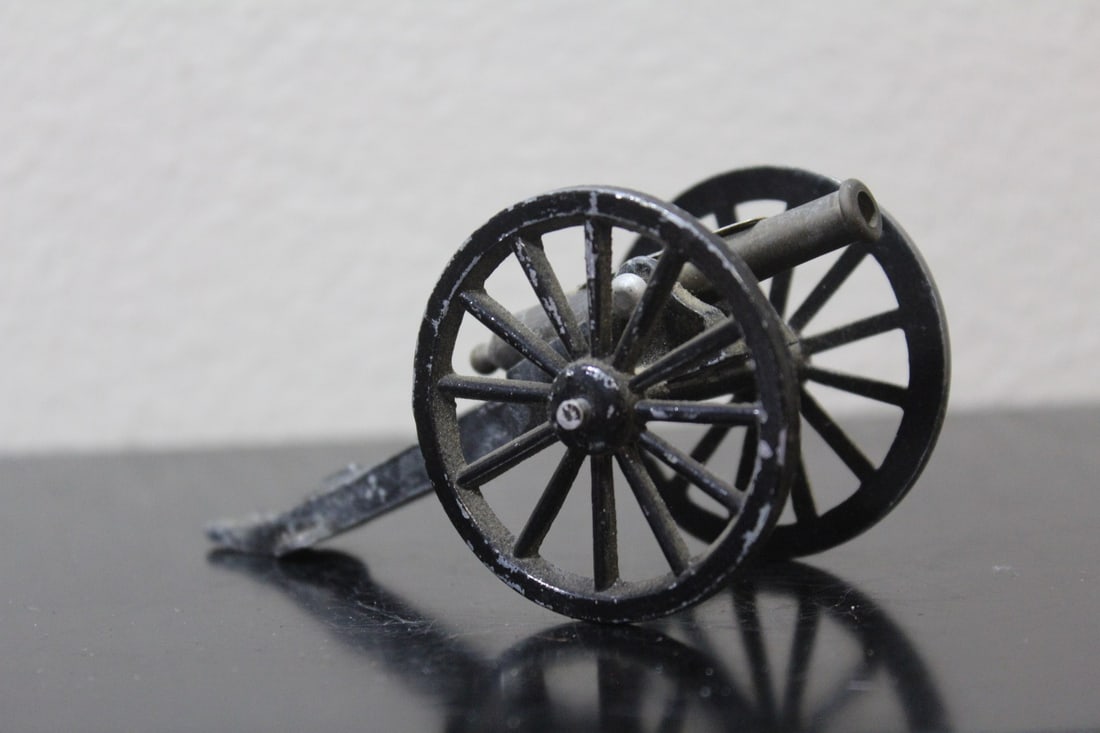 A Vintage Metal Cannon: 4 1/8" long