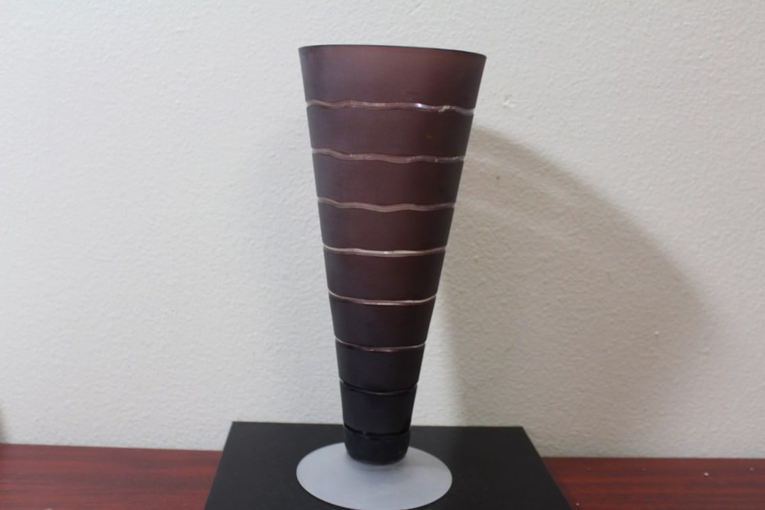 A Frost Art Glass: 12 3/4" tall