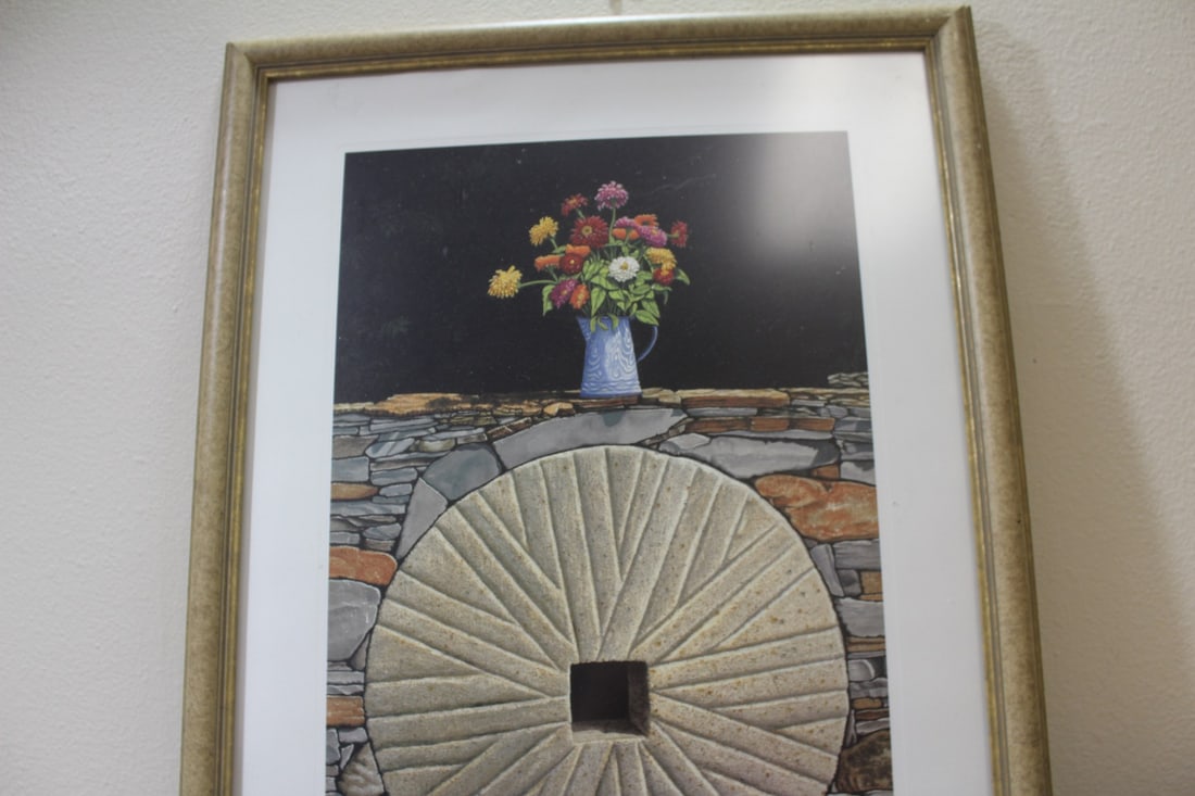 A Signed Bob Timberlake Print: rare - low number limited edition 23/1500 - framed - overall= 26 3/4" x 19 1/2"