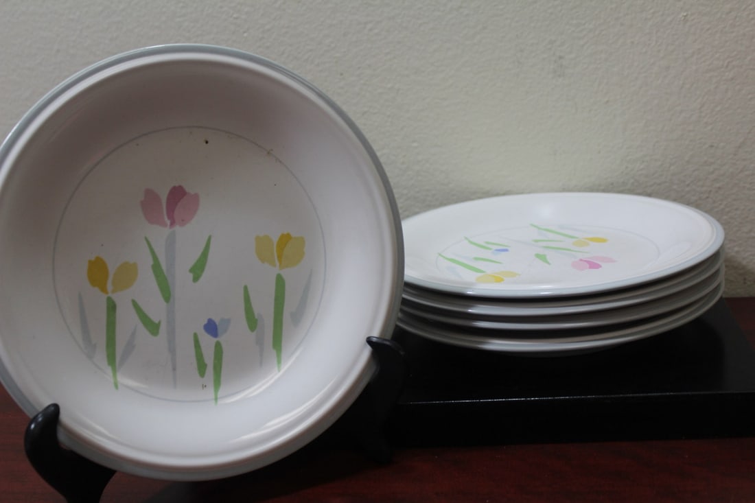 A Nova Studio Salad Plate: set of 5 - 7 3/4" in diameter