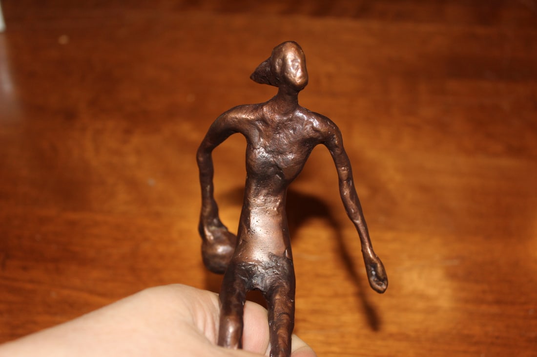 Bronze Bowling Statue - 2