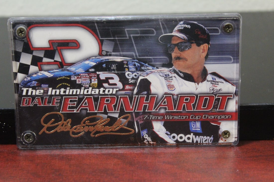 A Dale Earnhardt Racing Car Card: cased