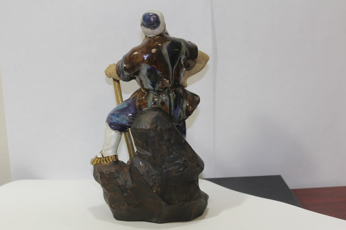 A Solid Pottery Chinese Mudman - 5
