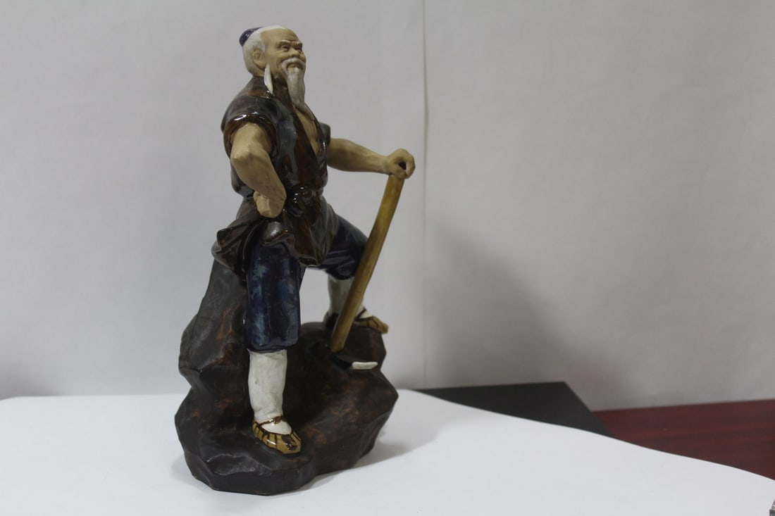 A Solid Pottery Chinese Mudman - 7