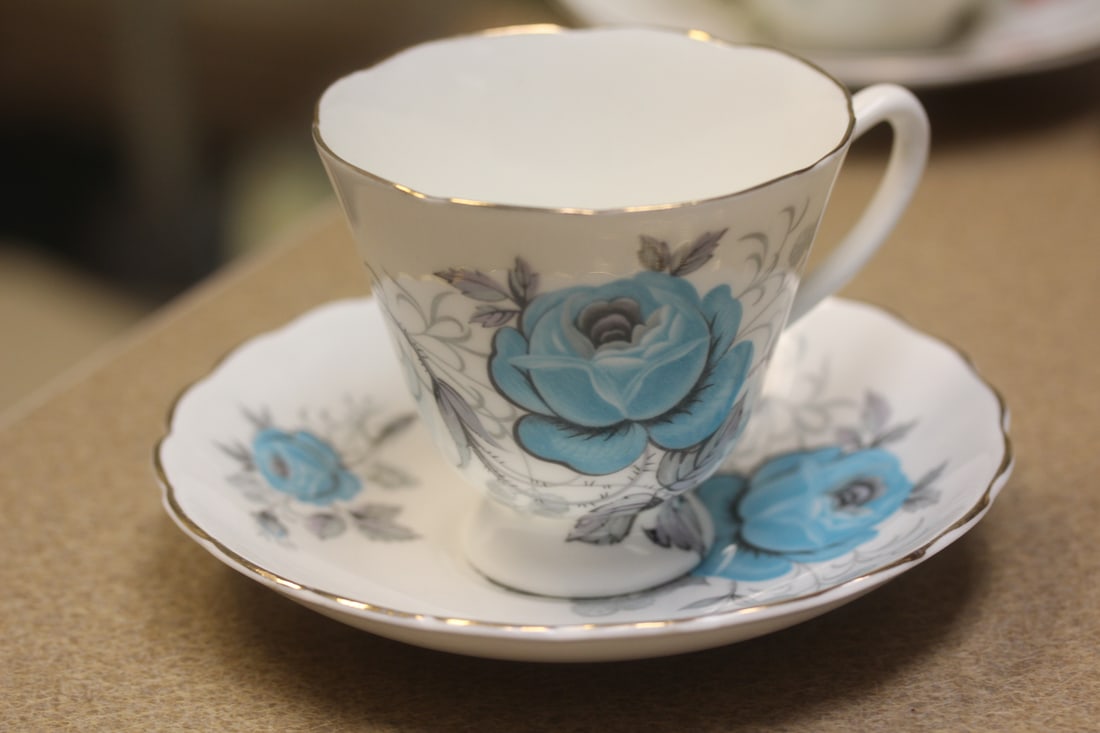 Crownford Bone China Cup and Saucer: cup= 3" tall