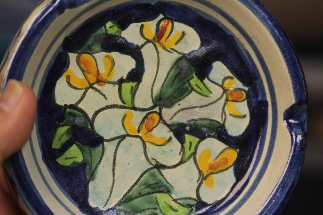 Signed Ceramic Mexico Ashtray - 2
