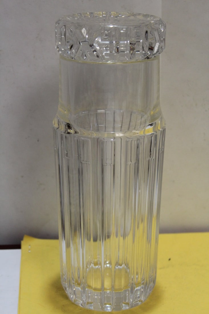 A Signed Tiffany and Co. Cylinder Jar: with lid