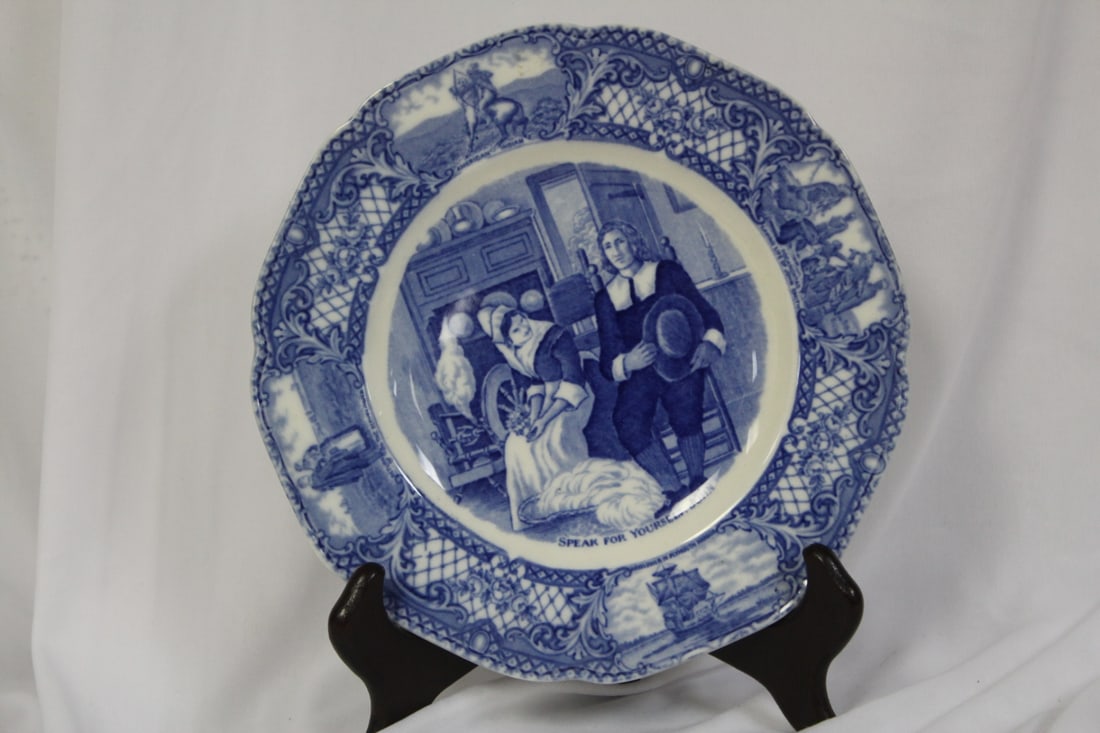 A Crown Ducal Porcelain Plate: Probably 1930's - 8 inches in diameter