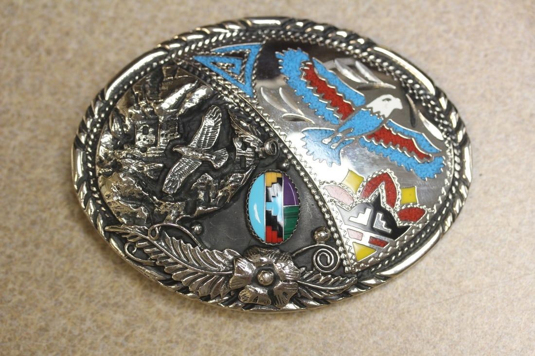 Silverplate Belt Buckle (1 of 7)