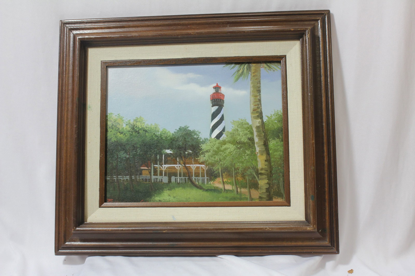 An Oil on Canvas Painting: signed - 15" x 13 1/4"