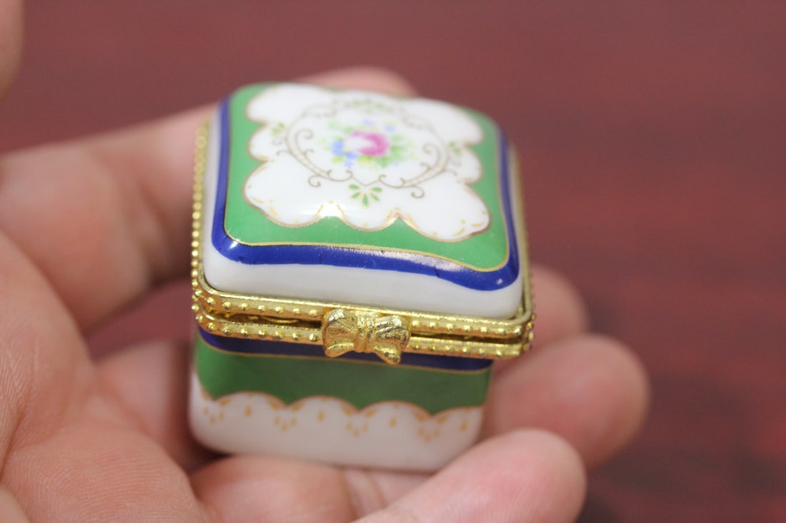 A Ceramic Square From Trinket Box: 1 1/2" square