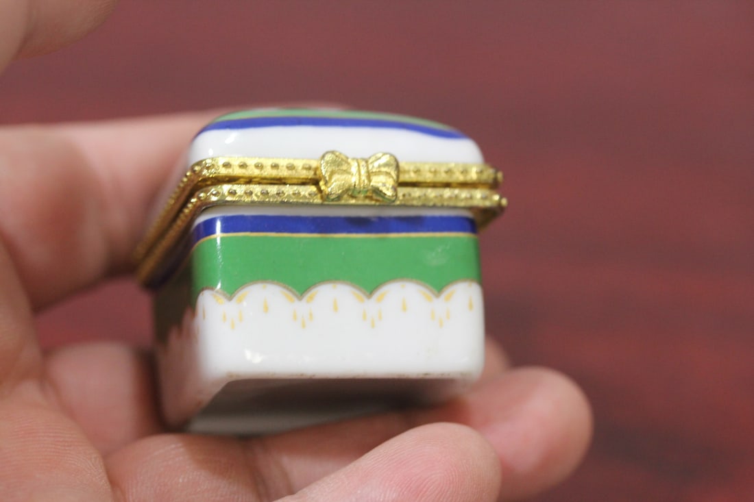 A Ceramic Square From Trinket Box - 2