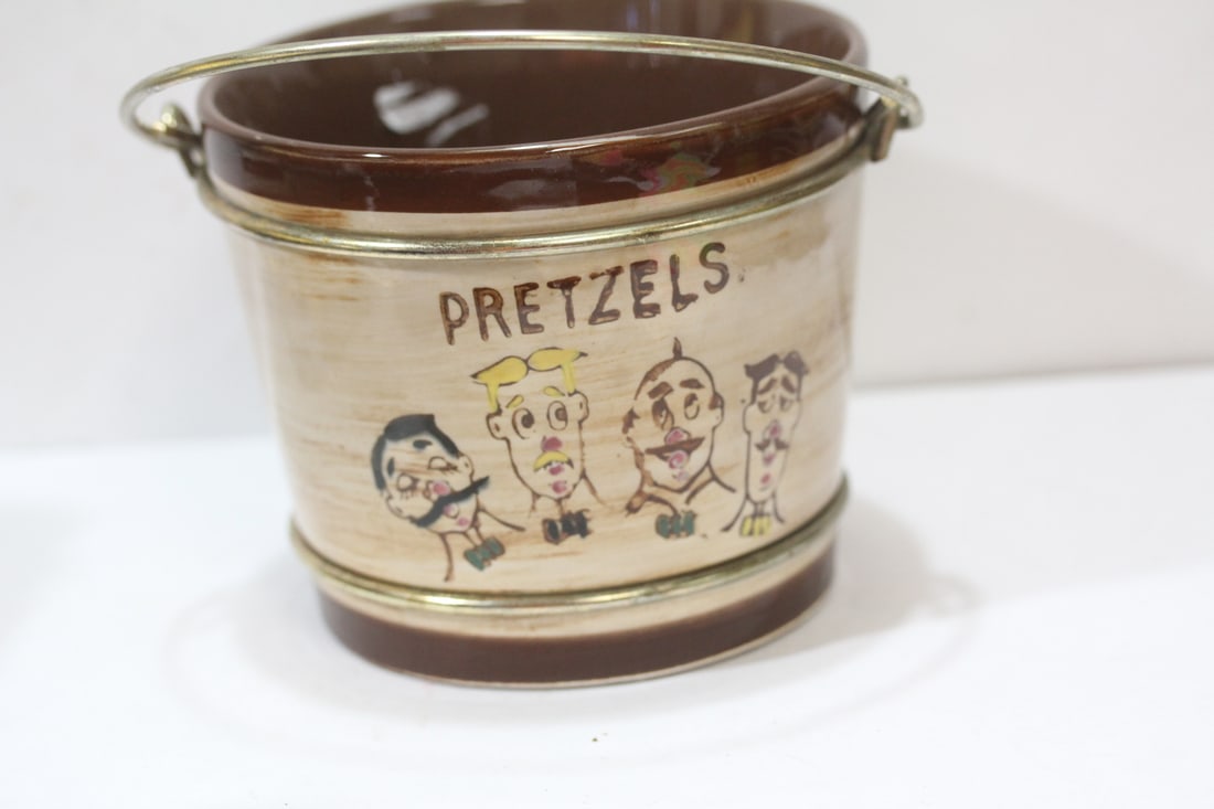 A Ceramic Bucket: 5 inches across