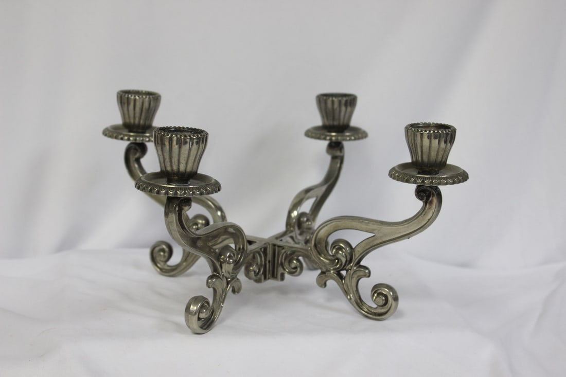 A Candlelabra: 11" wide