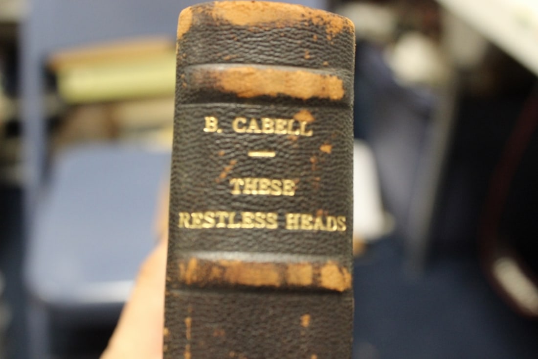 Hardcover Book - These Restless Heads: Leather Bound - By B. Cabell - 1st Edition?
