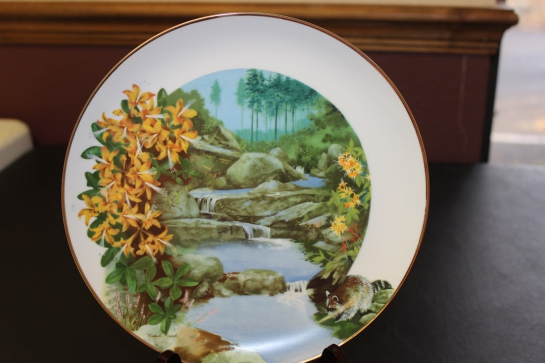 Collectors Plate By Ralph Mark - Boxed with COA: 9 1/4 inches in diameter - plate holder is not included
